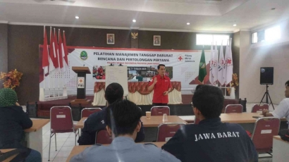 PMI Jawa Barat Adakan Pelatihan Manajemen Tanggap Darurat Bencana dan Pertolongan Pertama