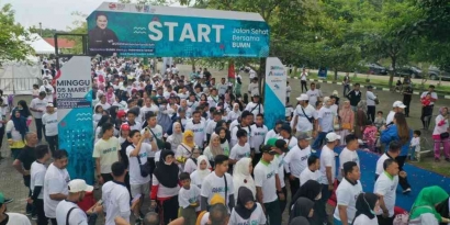 Peringati HUT ke-25 BUMN, Ribuan Masyarakat Sumatera Utara Antusias Ikuti Jalan Sehat