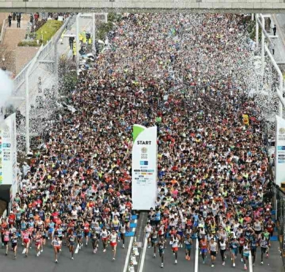 Geliat Pelari Indonesia Ramaikan Tokyo Marathon 2023