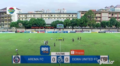 Arema FC Vs Dewa United Bermain Imbang Tanpa Gol di Liga 1 Indonesia