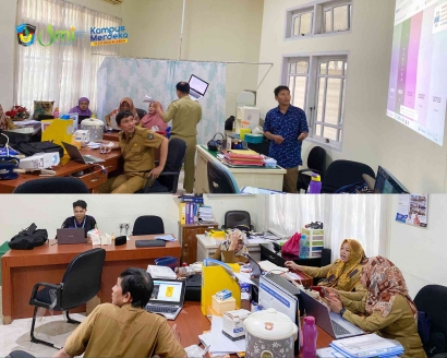 Mahasiswa FKM UMI Beri Pelatihan Desain Grafis kepada Tenaga Promotor Kesehatan Dinas Kesehatan Provinsi Sulawesi Selatan