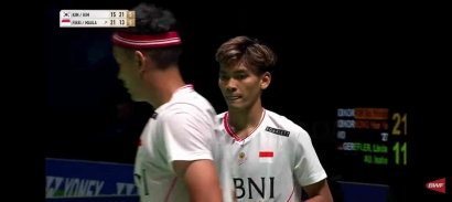 Juara Bertahan Fikri/Bagas Main Penuh Semangat di Babak Pertama All England