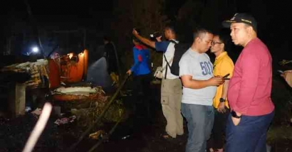 Wakil Bupati Siak Langsung Turun ke Lokasi Kebakaran Rumah Warga Desa Kampung Tengah 1 Korban Meninggal