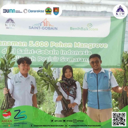5000 Mangrove Tree Planting di KIW yang Diadakan oleh PT Cipta Mortar Utama