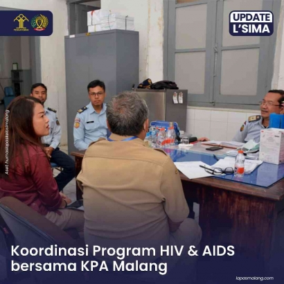 Lapas Kelas I Malang Koordinasi Program HIV & AIDS dengan Dinkes Kota Malang