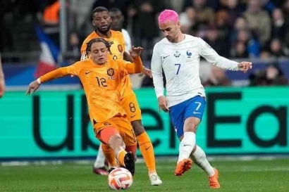 Kualifikasi Euro 2024:  Bantai Belanda 4-0, Prancis Puncaki Klasemen Grup B