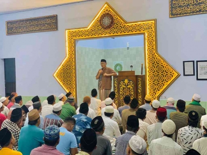Tarawih Hari Pertama Masjid Lapas Penuh, Ini Pesan Kalapas kepada Warga Binaan