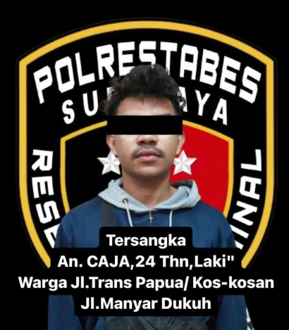 Satreskrim Polrestabes Surabaya Amankan Pelaku Penganiayaan Pacar di Surabaya