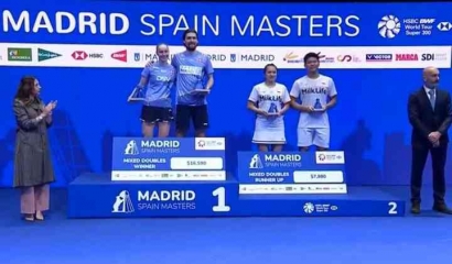 Hasil Final Spain Masters 2023 Sektor Ganda Campuran: Praveen Jordan/Melati Daeva Oktavianti Raih Runner-up