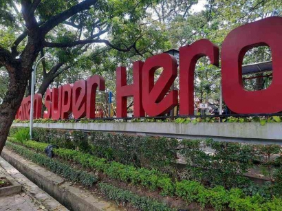 Taman Superhero, Wisata Keren dan Gratis di Bandung