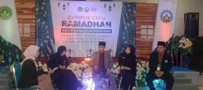 Mahasiswa KPI IAI Syarifuddin, Meriahkan Talk Show di Kampus Expo Ramadhan 2023