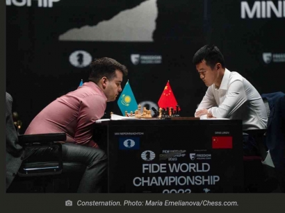 Kejuaraan Dunia Catur Fide 2023 Dimulai, Nepo Mulai Menekan Ding Solid Bertahan
