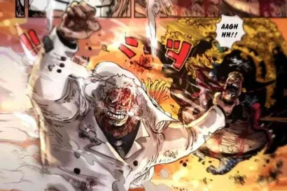 One Piece 1082: Marshal D Teach VS Monkey D Garp