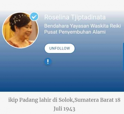 Roselina Tjiptadinata, Sosok Kartini Modern di Kompasiana