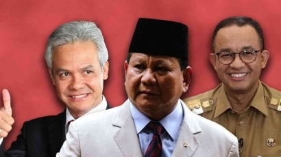 Ganjar Kiri, Anies Antitesa, Prabowo Jalur Tengah?
