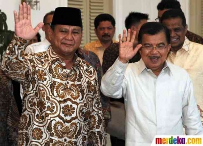 Pertimbangan Prabowo Jika Jadi Cawapres, Terinspirasi dari Sosok JK?