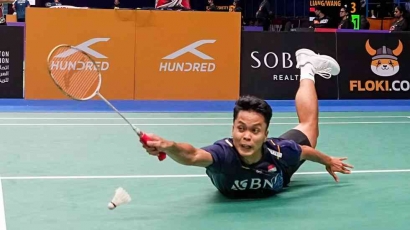 Anthony Sinisua Ginting Memastikan Satu Tiket Semifinal Badminton Asia Championships 2023