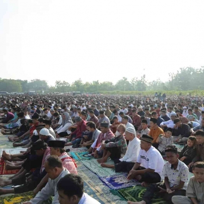 5000 Warga LDII Sukoharjo Adakan Sholat Ied Idul Fitri Bersama di Lapangan LDII Desa Tambakboyo