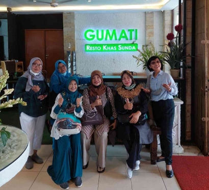 Halalbihalal Bersama Bestie di Resto Gumati