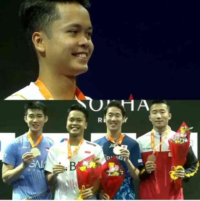 Comeback, Ginting Berhasil Mendulang Medali Emas di Badminton Asia Championship 2023