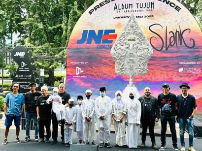 Lakukan Tur Album Tujuh di 7 Kota, JNE Dukung Slank Sebagai Official Logistic Partner