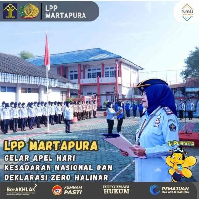 LPP Martapura Gelar Apel Hari Kesadaran Nasional dan Deklarasi Zero Halinar
