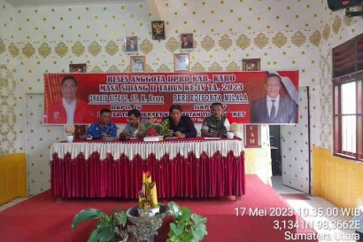 Dalam Reses Anggota DPRD Kabupaten Karo Dapil IV Hadir Babinsa Koramil 05/Payung