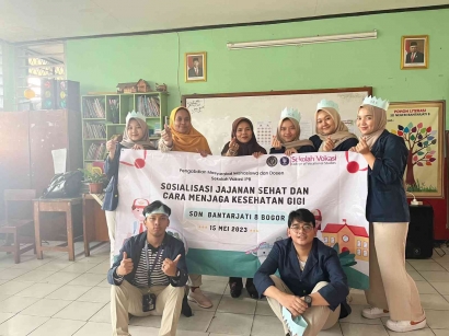 Sosialisasi Mahasiswa dan Dosen IPB mengenai "Jajanan Sehat dan Cara Menjaga Kesehatan Gigi" di SDN Bantarjati 8 Bogor