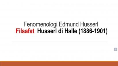 Fenomenologi Husserl di Halle (2)