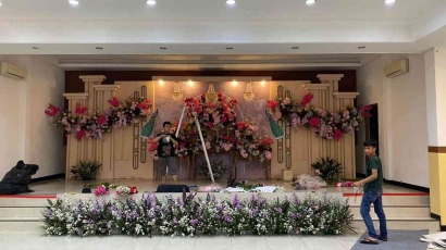 Pernikahan Anak Pertama Omjay di Islamic Center Bekasi