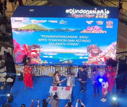 Perkuat Kerja Sama Pariwisata, BPPD Tomohon Jalin MoU dengan DPD Astindo Sulut