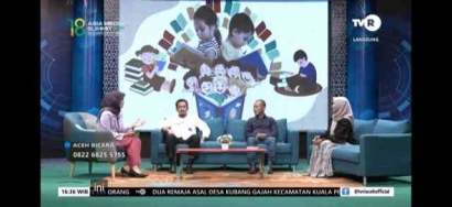 Bincang Literasi, Buku dan Teknologi Digital di TVRI Aceh