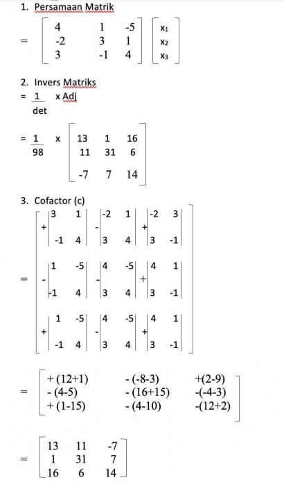 Quis 12 - Persamaan Matriks