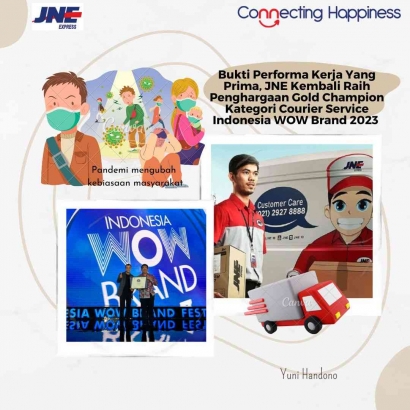 Bukti Performa Kerja yang Prima, JNE Kembali Raih Penghargaan Gold Champion Kategori Courier Service Indonesia WOW Brand 2023