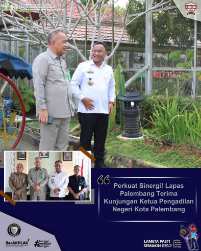 Perkuat Sinergi! Lapas Palembang Terima Kunjungan Ketua Pengadilan Negeri Kota Palembang