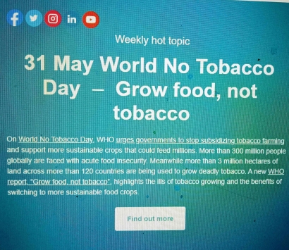 Dunia Tanpa Tembakau, Mungkinkah?
