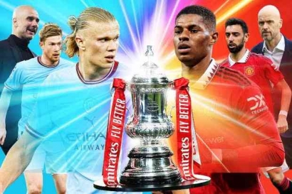 Final FA Cup: Momen 12 Tahun Lalu Warnai Derby Manchester di Wembley