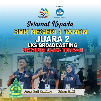 SMK N 1 Tanon Juara 2 LKS Broadcasting Tingkat Provinsi