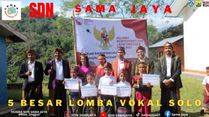 SDN Sama Jaya di Kabupaten Manggarai Merayakan Hari Lahir Pancasila Sekaligus sebagai Puncak Perayaan Bulan Merdeka Belajar