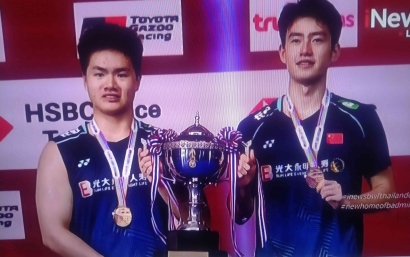 Kalahkan Bagas/Fikri Ganda Putra China Juara Thailand Open 2023