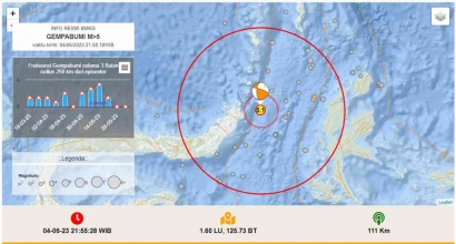 Gempa 5,1 Mengguncang Kota Bitung, Sulawesi Utara Tanpa Potensi Tsunami