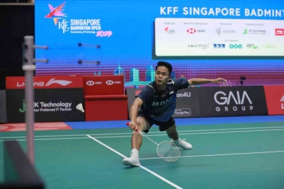 Ginting Meloloskan Diri ke Semifinal Singapore Open 2023