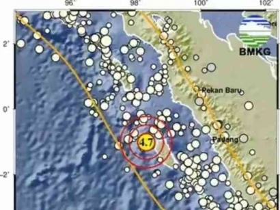 Gempa Terkini: Magnitudo 4.7 Guncang Kepulauan Mentawai Sumatera Barat