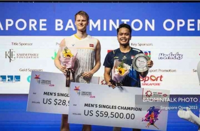 Juara Singapore Open 2023, Ginting Mengakhiri Puasa Gelar Indonesia