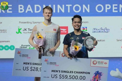 Segini Hadiah Uang Anthony Sinisuka Ginting Usai Juara Singapore Open 2023