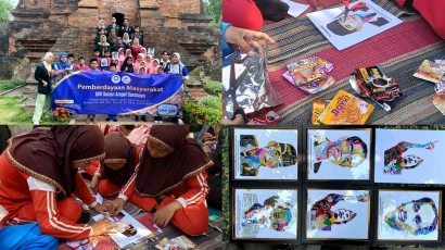 Sampah Jadi Nilai Seni oleh Mahasiswa UIN Sunan Ampel Surabaya