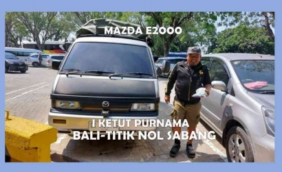 Bli Ketut, dengan Mazda E2000, dari Bali ke Titik Nol Sabang