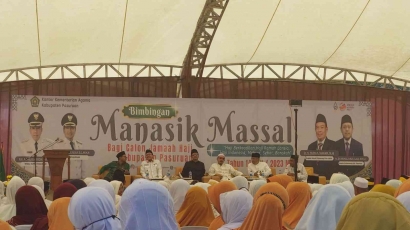 Sebanyak 1045 Calon Jamaah Haji Kabupaten Pasuruan Mengikuti Bimbingan Manasik Haji Massal 2023