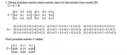 A-301_Kuis 13/14_Analisis Input/Output Persamaan Matriks dan Interpretasi Teknologi Informasi