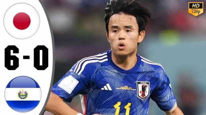 Friendly Match: Jepang Pesta Gol Lawan El Salvador